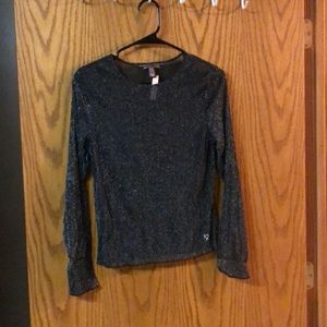 VS sheer glitter long sleeve